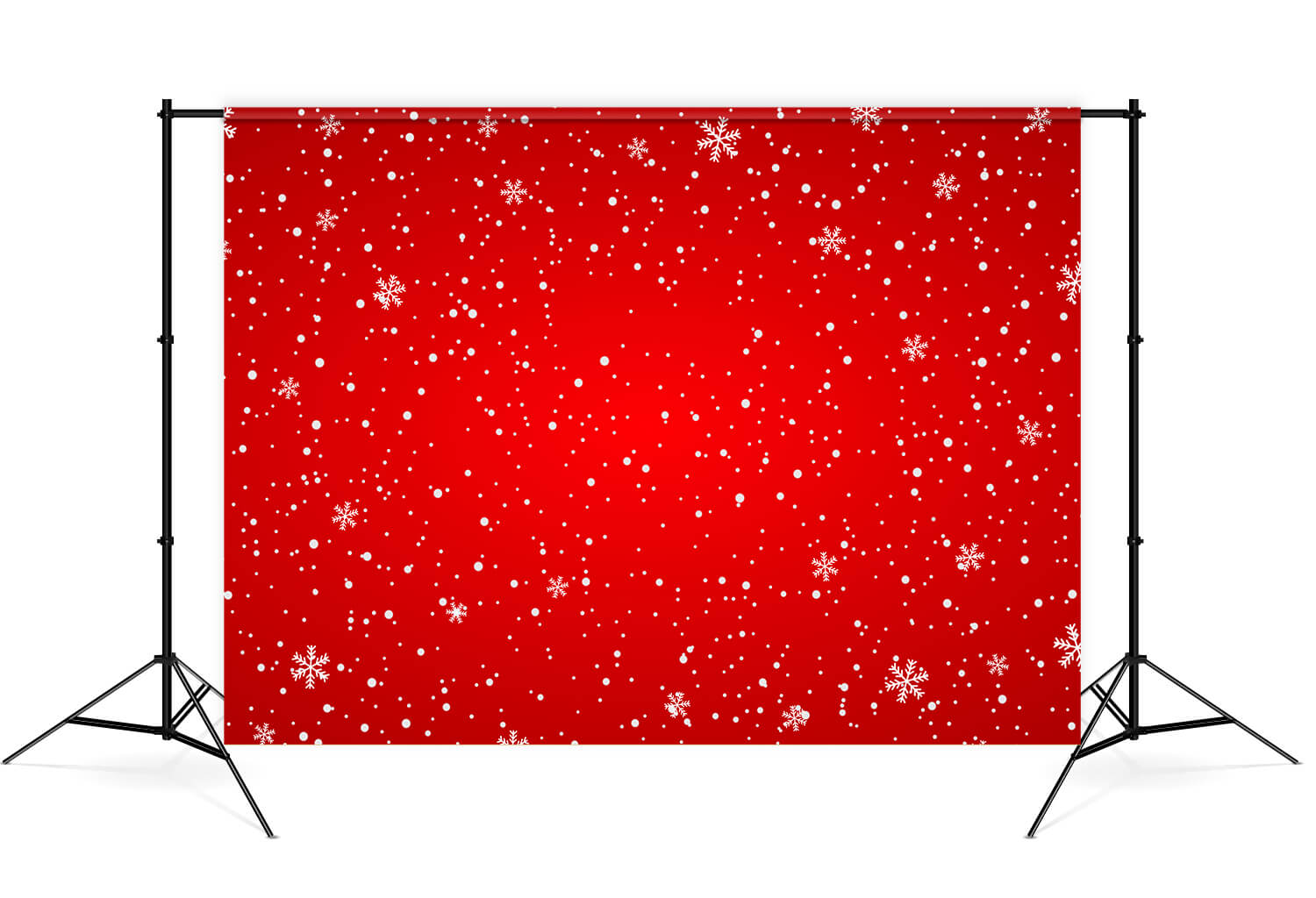 Fiocco Di Neve Inverno Natale Sfondo Rosso M7-48