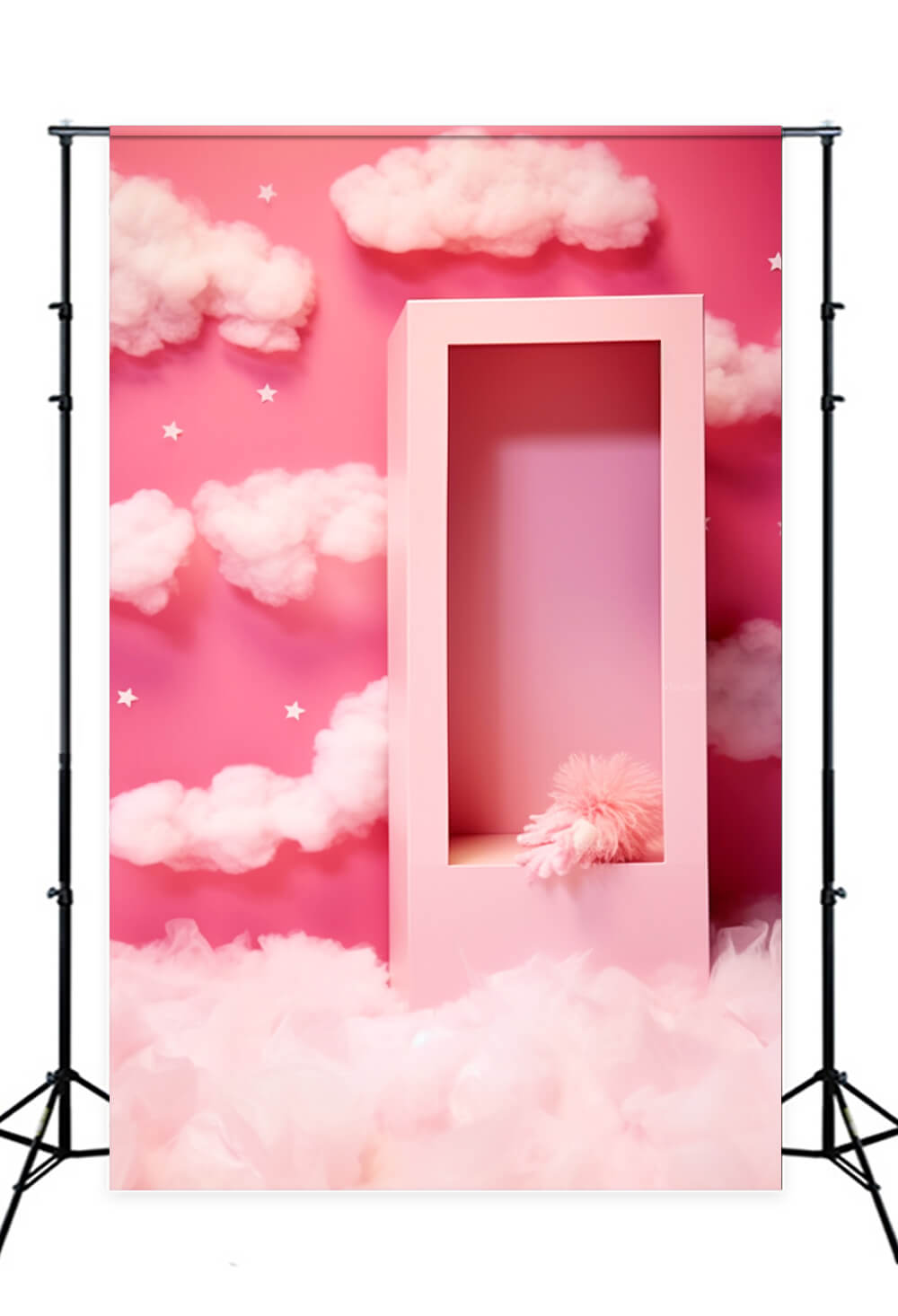 Scatola Per Bambole Pink Fantasy, Sfondo Con Nuvole Da Sogno M7-91