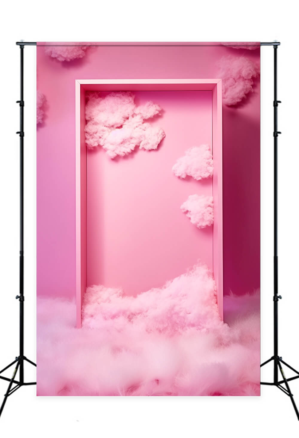Sfondo Di Nuvole Di Scatola Rosa Fantasia Dolly Moda M7-92
