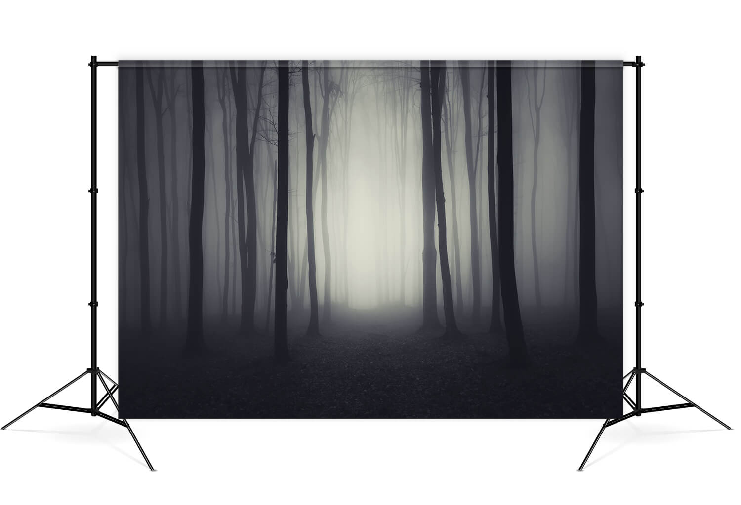 Sfondo Della Foresta Di Notte Oscura E Cupa Di Halloween M8-10