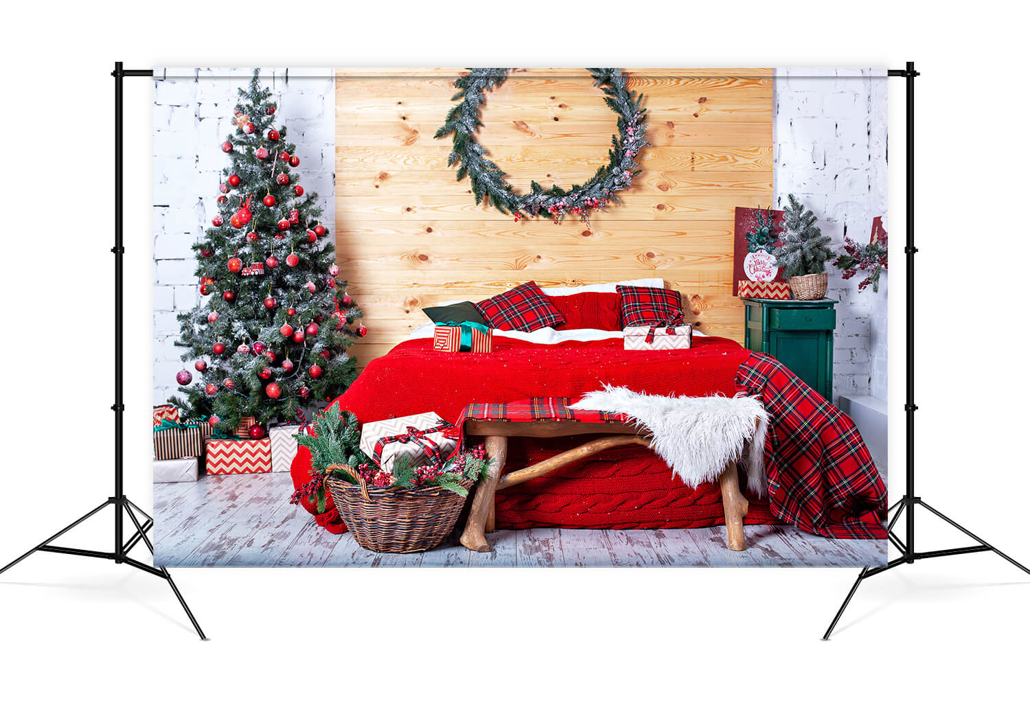 Sfondo Di Decorazioni Natalizie Per Camera Da Letto Interna M8-67