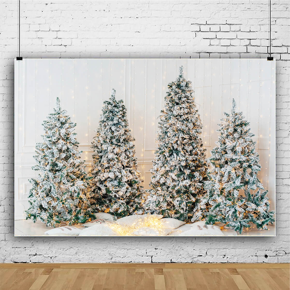 Sfondo Luminoso Per Cabina Fotografica Con Albero Di Natale M9-16