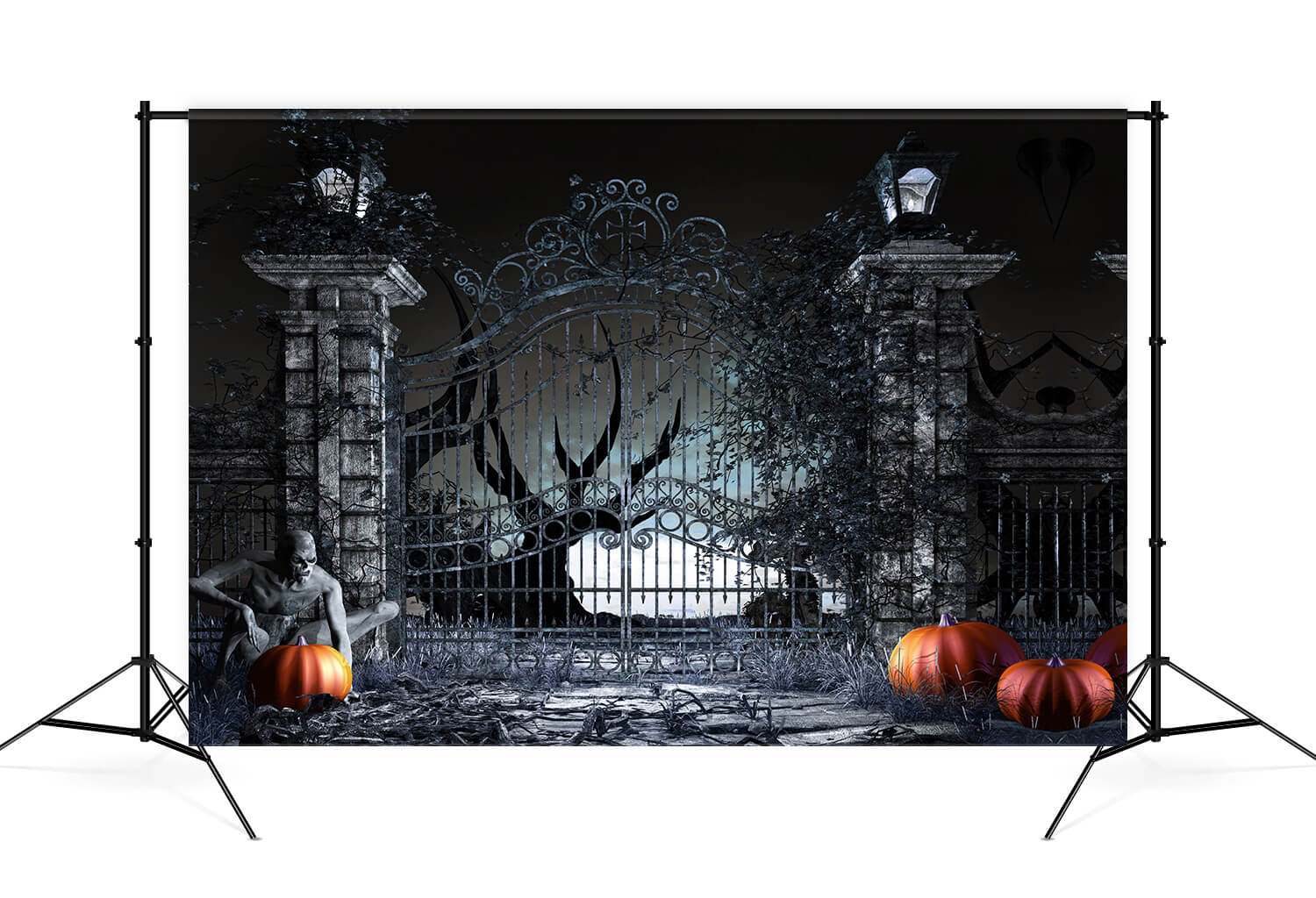 Sfondo Di Zucca Di Halloween Night Spooky Gates M9-53