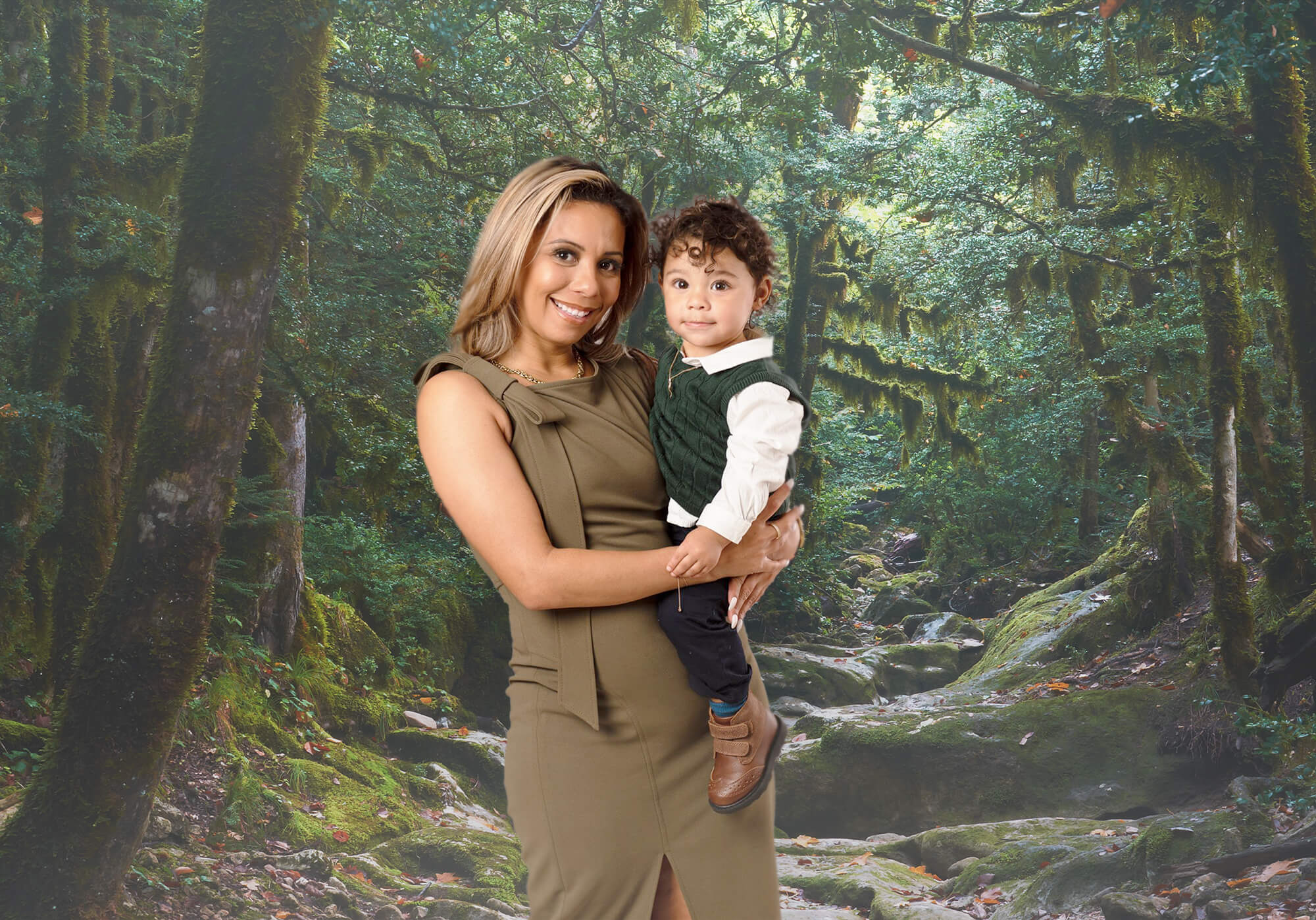 Sfondo Fotografico Con Il Misterioso Percorso Della Giungla M9-57