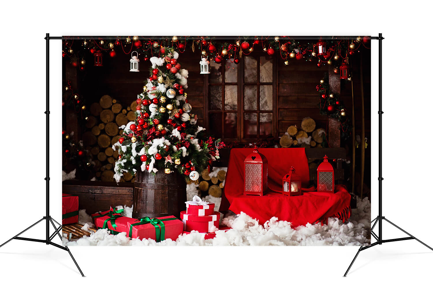 Sfondo Di Scatole Regalo Decorate Per La Stanza Di Natale M9-69