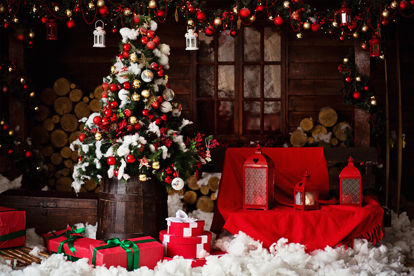 Sfondo Di Scatole Regalo Decorate Per La Stanza Di Natale M9-69
