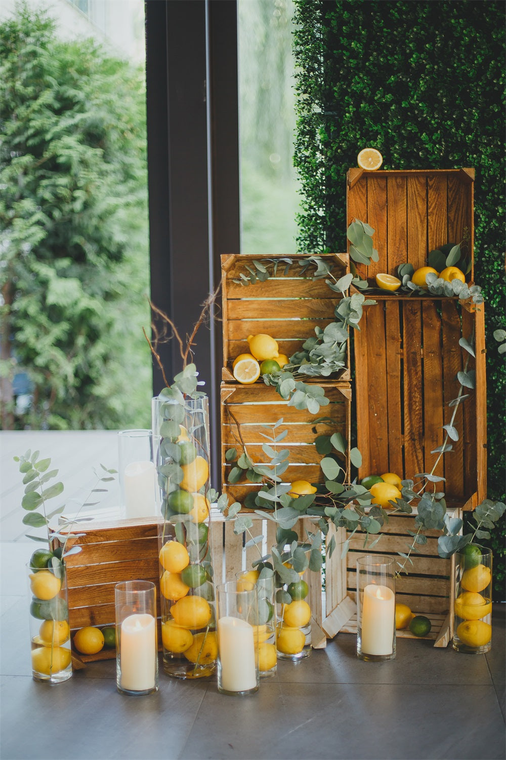 Sfondo Fresco Con Verde Limone Estivo RR3-31