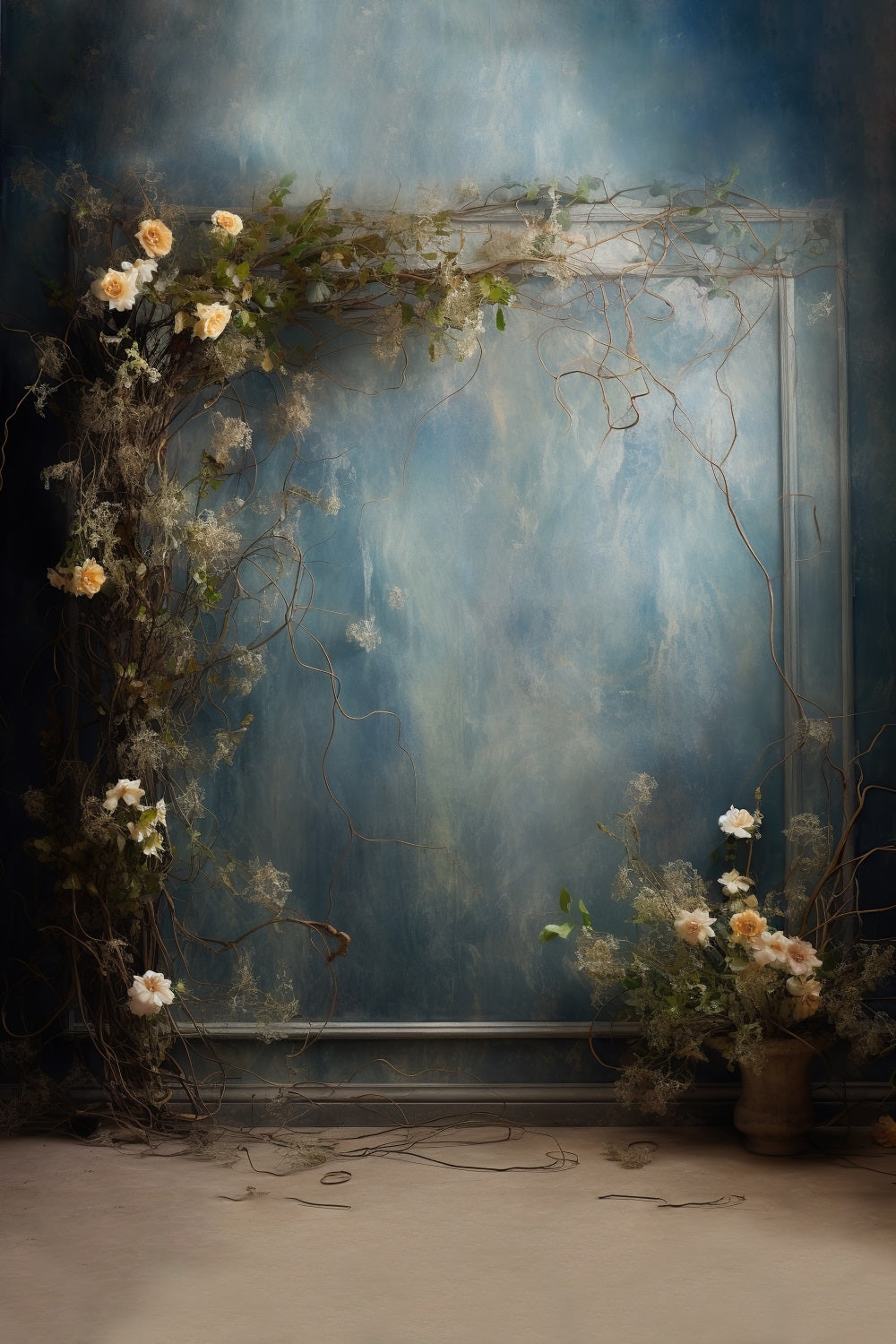 Dbackdrop Stile Nostalgico Sfondo Astratto Tono Rosa Blu RR4-35