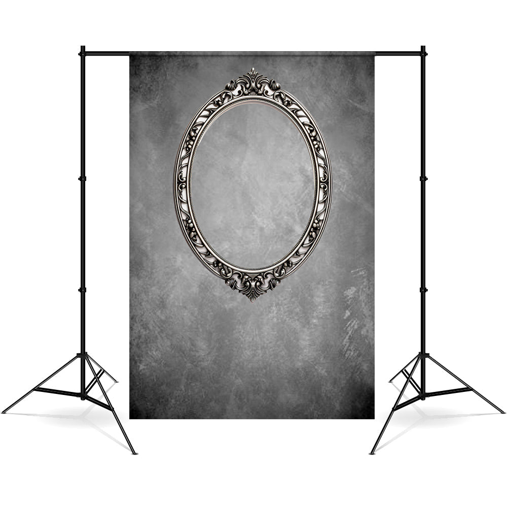 Dbackdrop Art Classic Cornice Per Foto In Metallo Tono Grigio Sfondo Astratto RR4-57