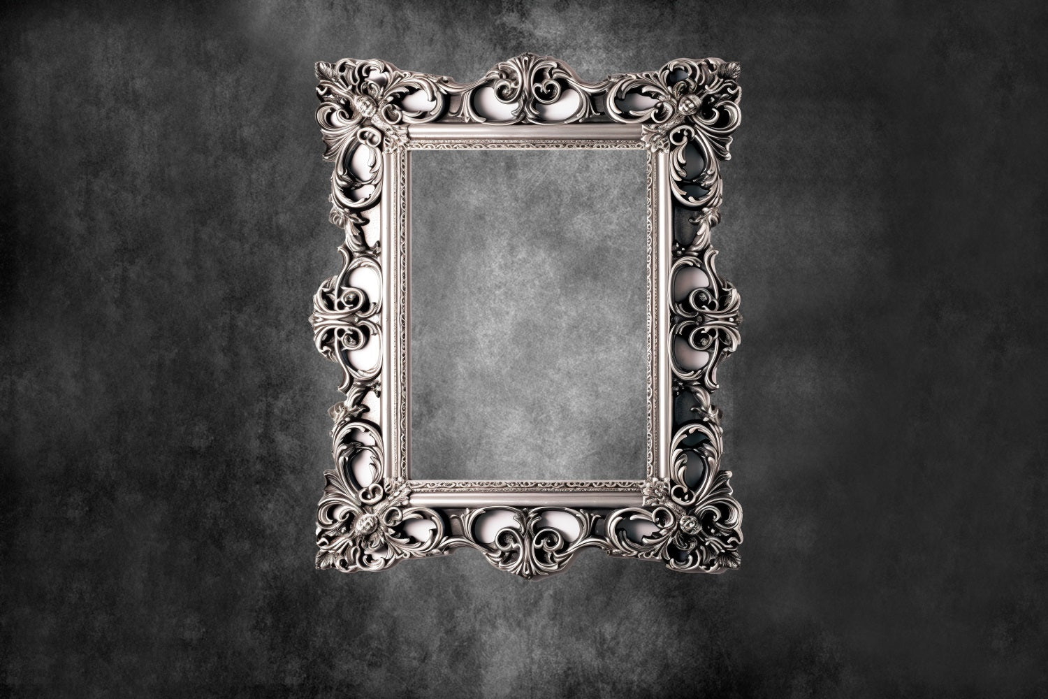 Dbackdrop Art Classic Cornice Rettangolare Per Foto Sfondo Astratto Tono Grigio RR4-58