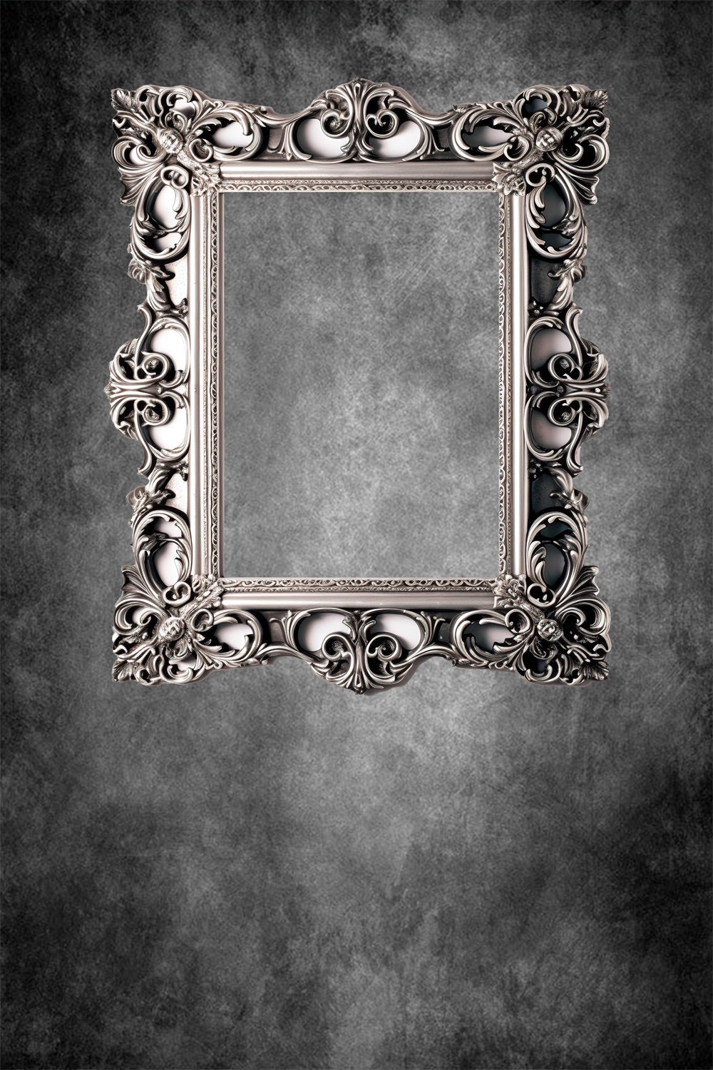 Dbackdrop Art Classic Cornice Rettangolare Per Foto Sfondo Astratto Tono Grigio RR4-58