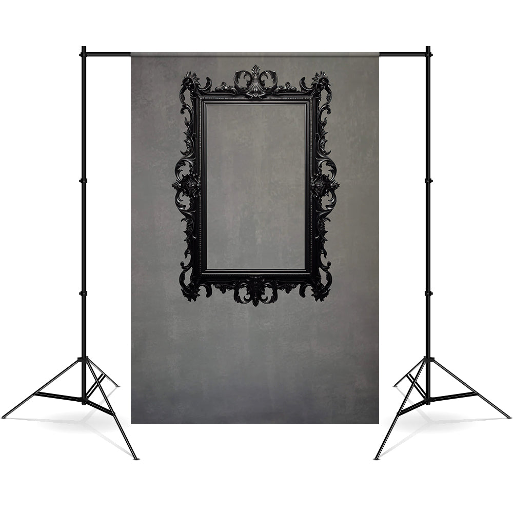 Dbackdrop Art Mystery Cornice Per Foto Rettangolare Nera Sfondo Astratto RR4-61