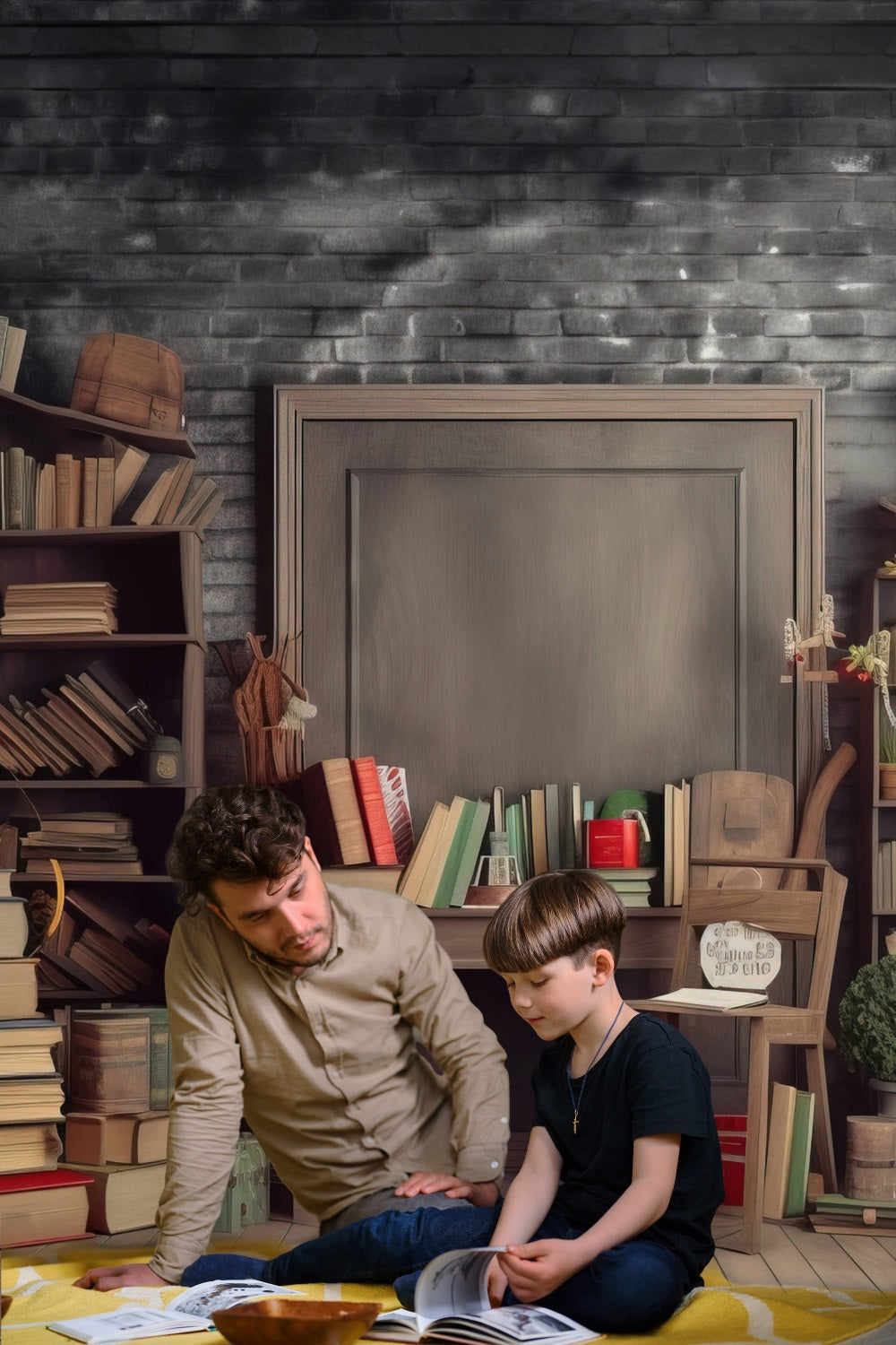 Sfondo Per Studio Di Ricerca Vintage Per La Festa Del Papa RR5-2