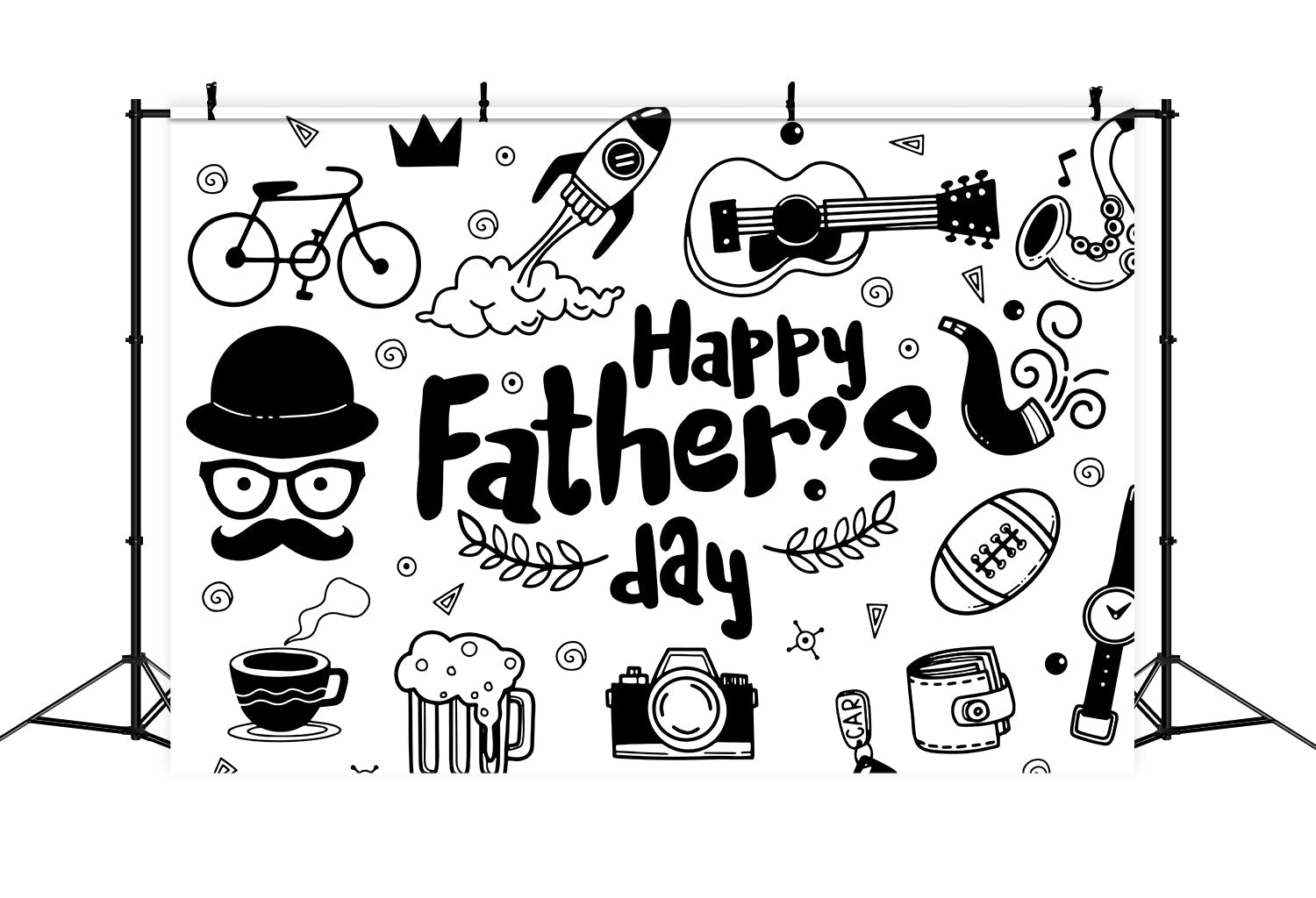 Sfondo Di Disegni A Mano Per La Festa Del Papa Felice RR5-28
