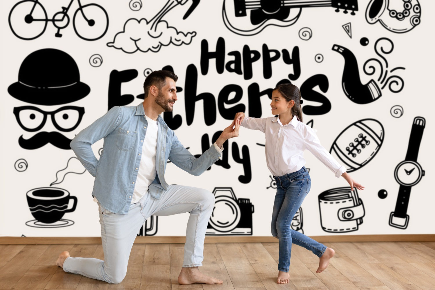 Sfondo Di Disegni A Mano Per La Festa Del Papa Felice RR5-28