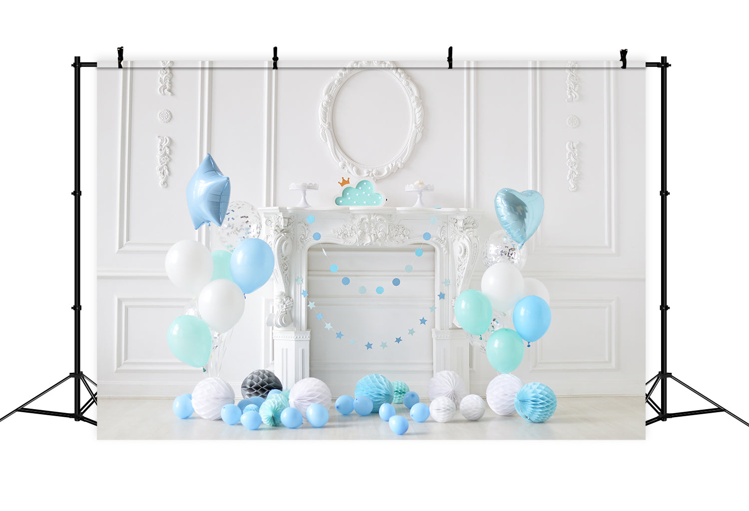 Sfondo Di Compleanno Per Bambini Con Decorazione A Palloncino RR5-34