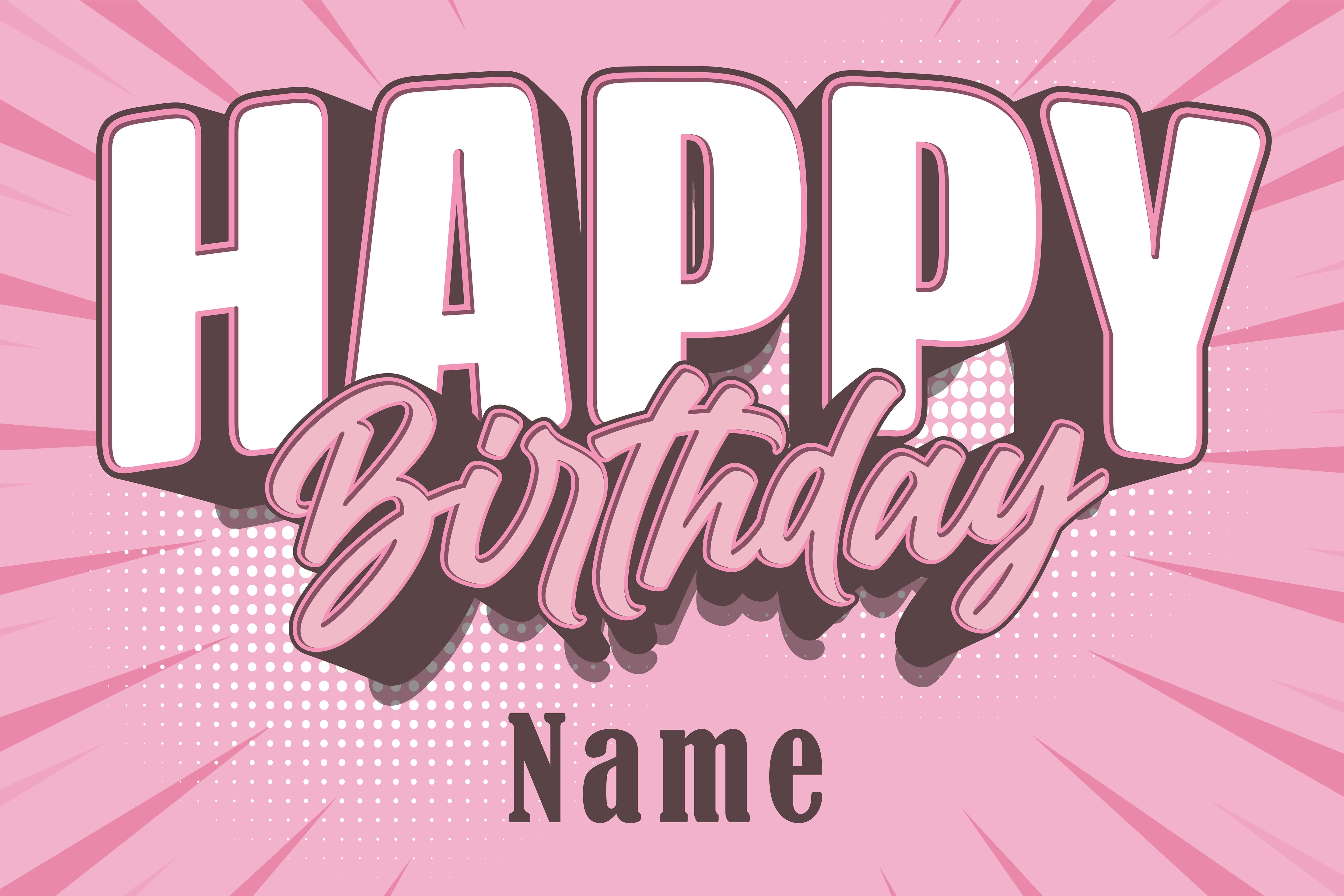 Sfondo Fotografico Personalizzato Per Festa Di Compleanno Rosa RR5-51