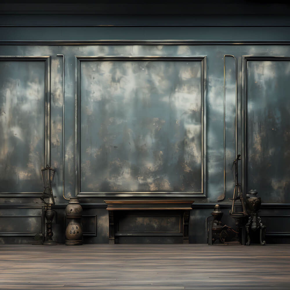 Sfondo Del Pavimento In Legno Vecchio Muro Retro Scuro RR6-78