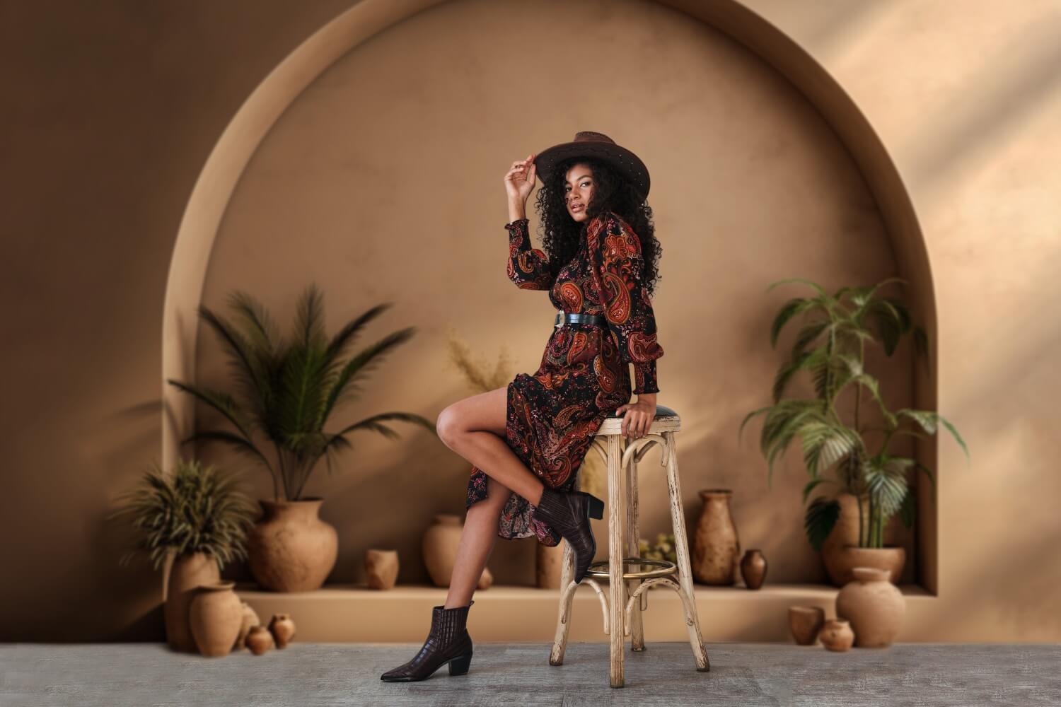 Sfondo Fotografico Warm Oasis Boho RR7-1