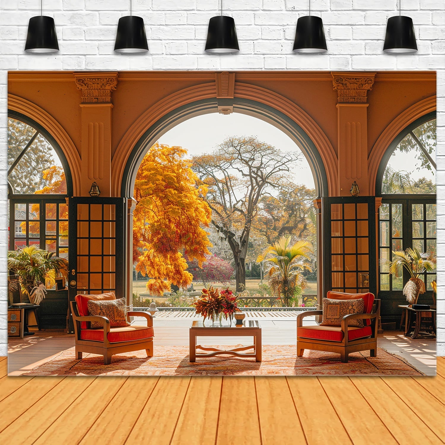 Alberi Di Acero Autunnali All'Esterno Dello Scenario RR7-140