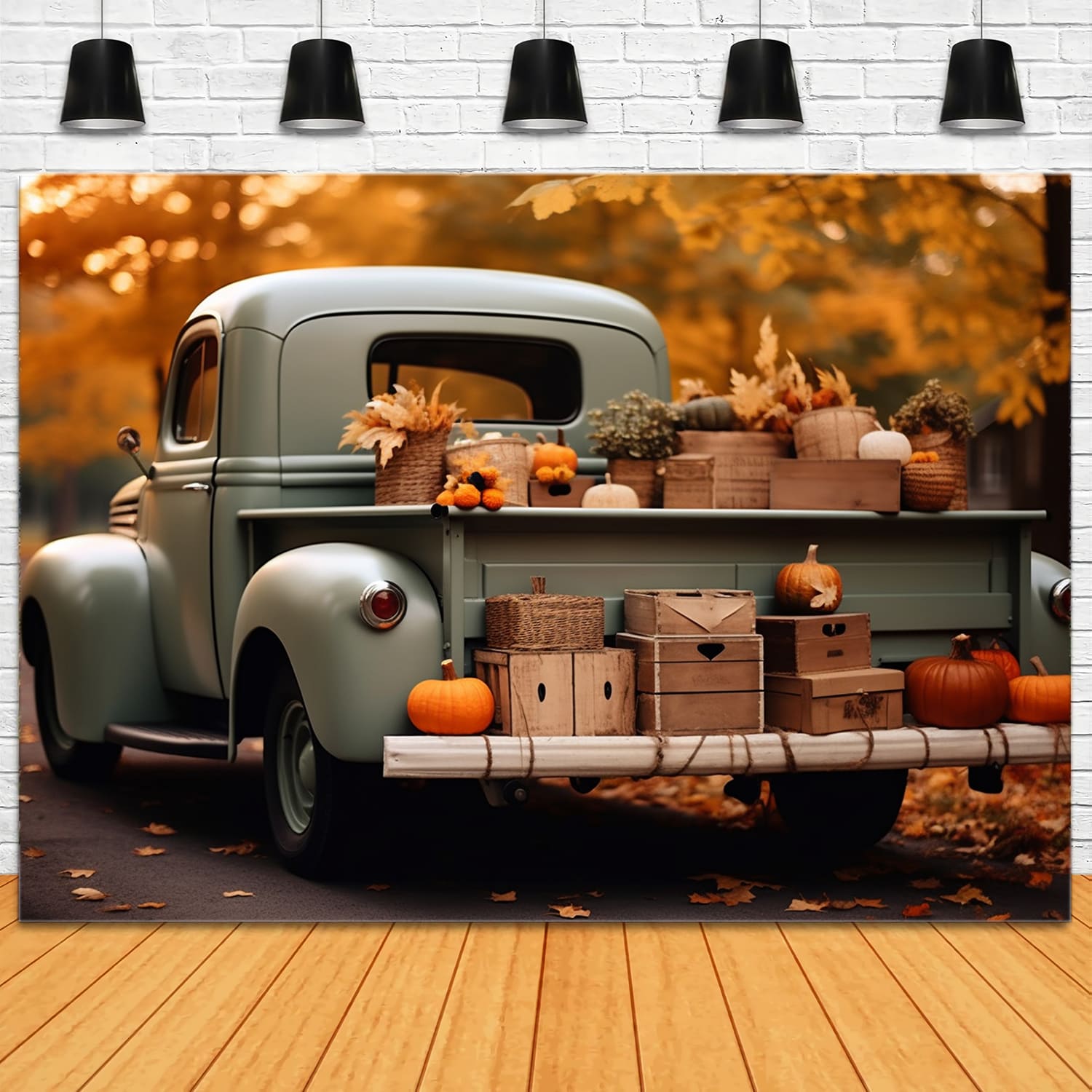 Sfondo Fotografico Per Camion Della Raccolta Autunnale RR7-161