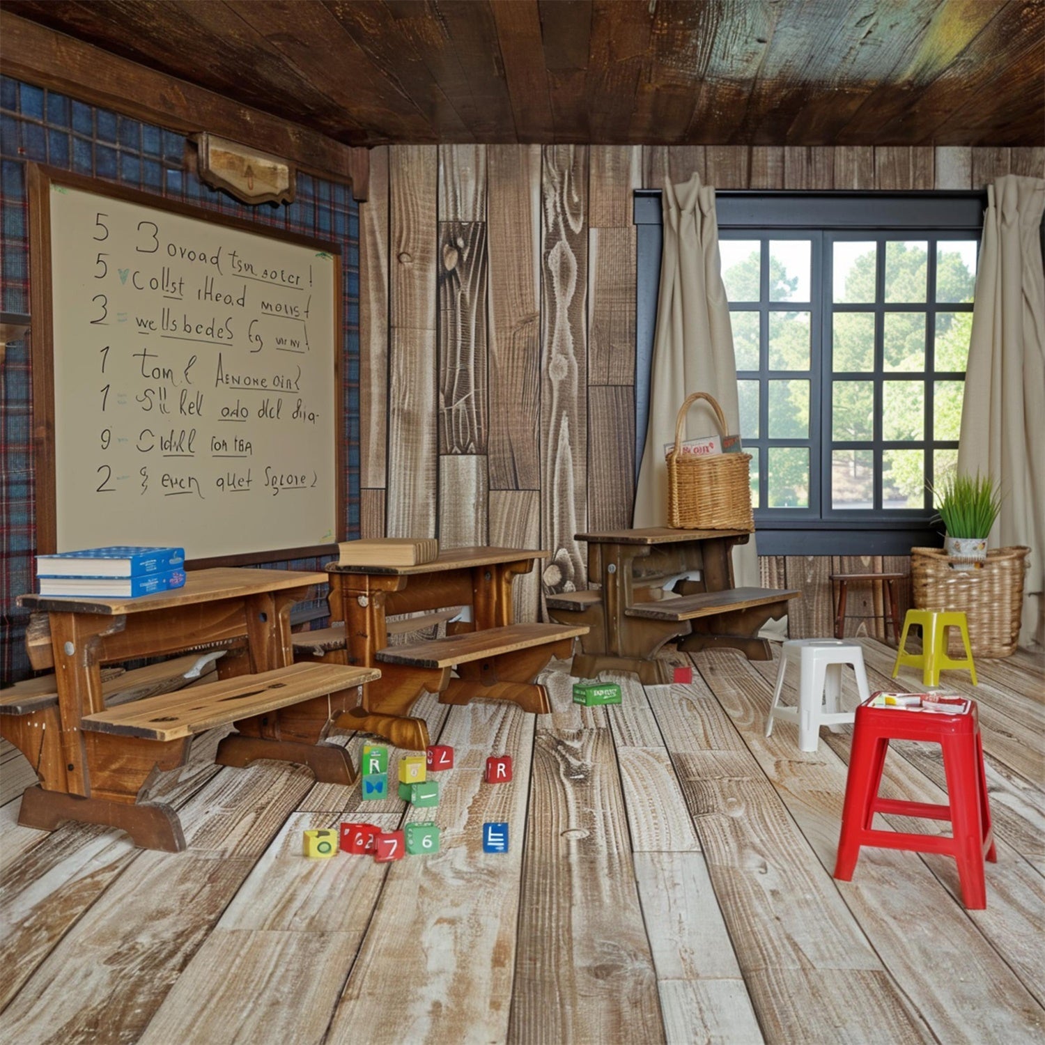 Sfondo Di Ritorno A Scuola In Aula Vintage RR7-186