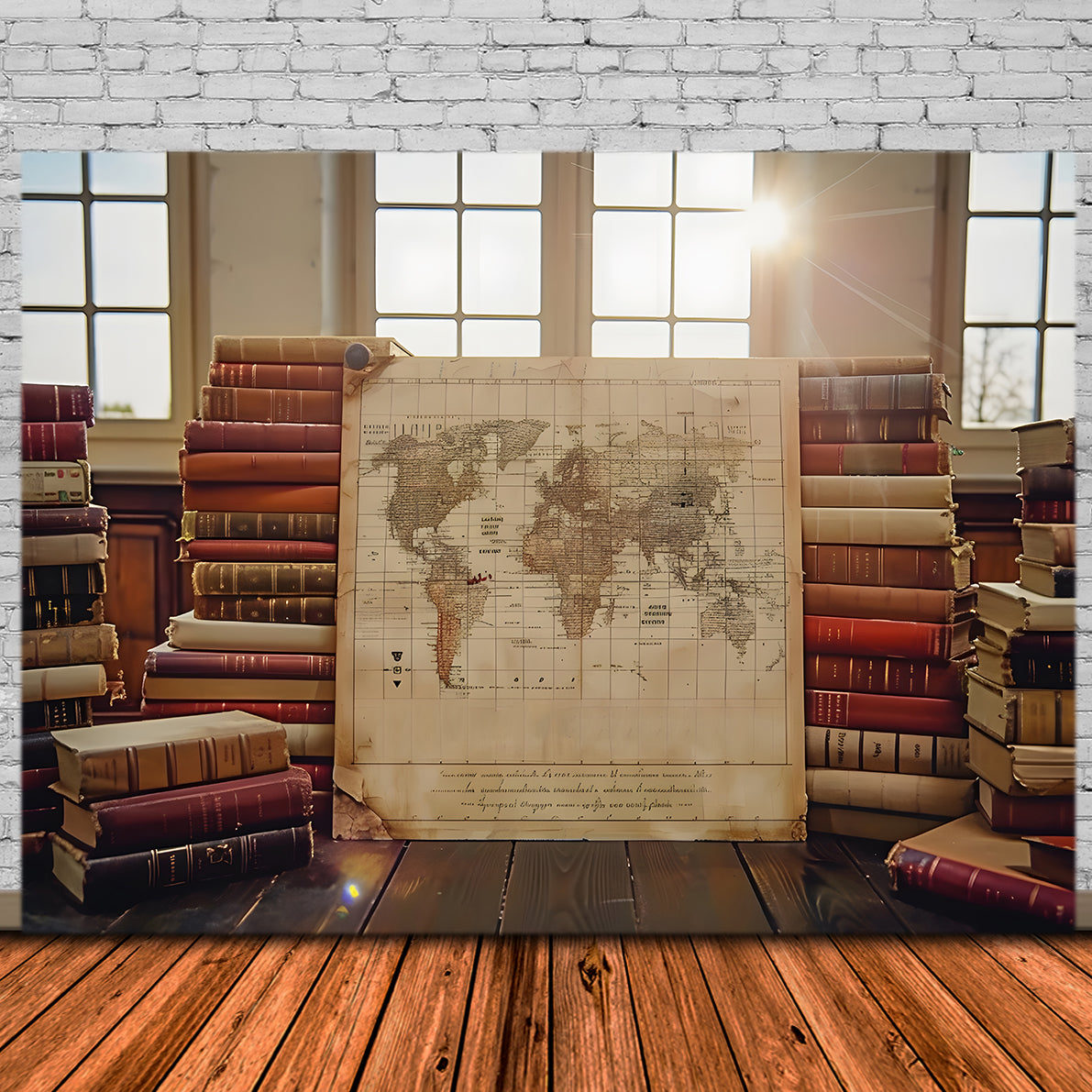 Mappa Dei Libri Classici Sfondo Del Ritorno A Scuola RR7-187