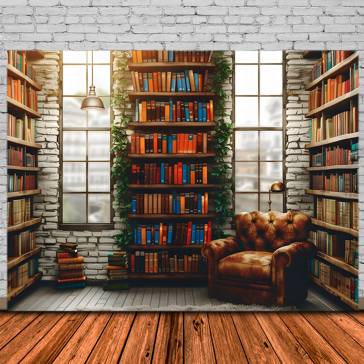 Sfondo Del Divano Con Libri Della Biblioteca Del Ritorno A Scuola RR7-192