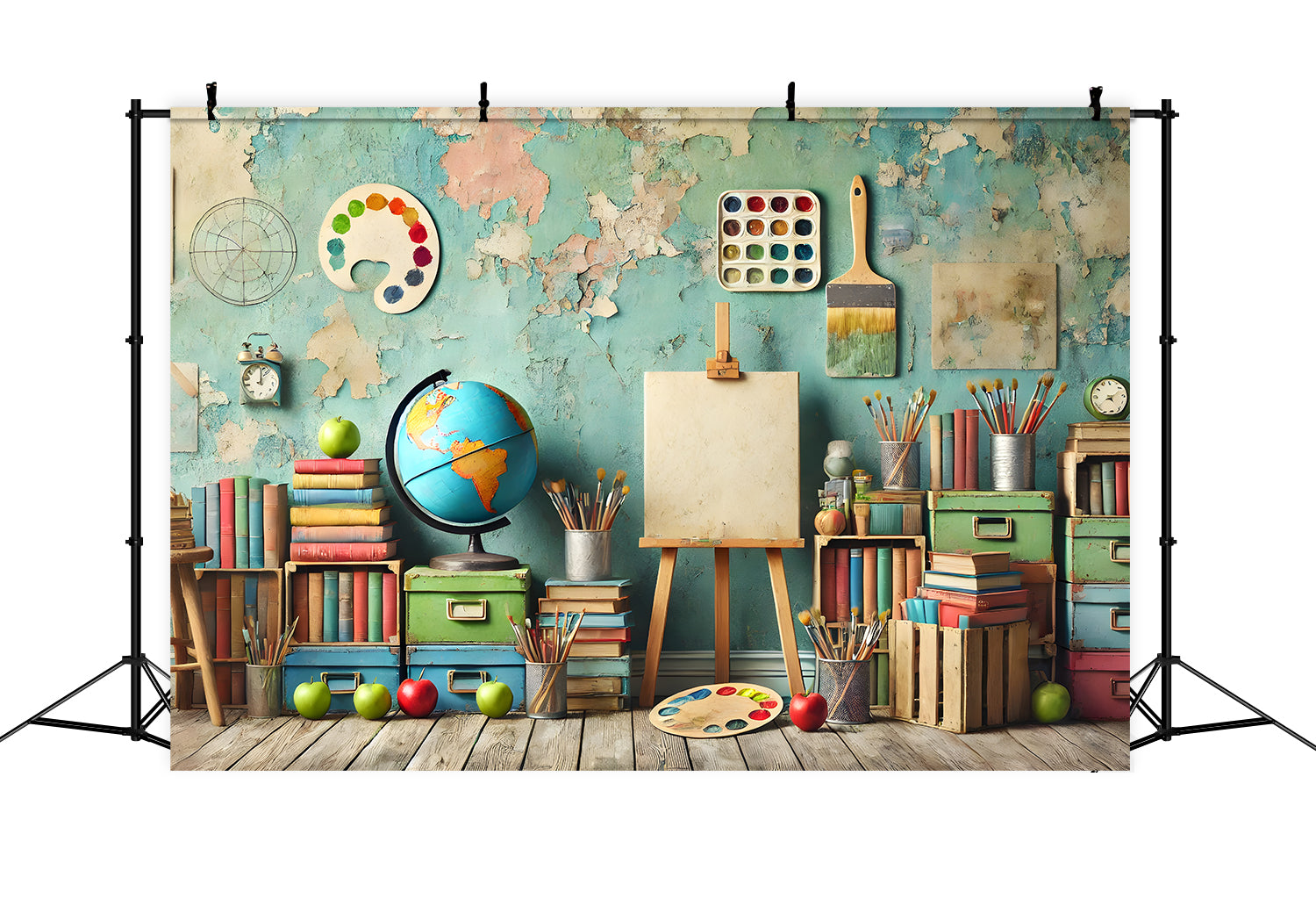 Sfondo Da Parete Per Aula Screziata Ritorno A Scuola RR7-239
