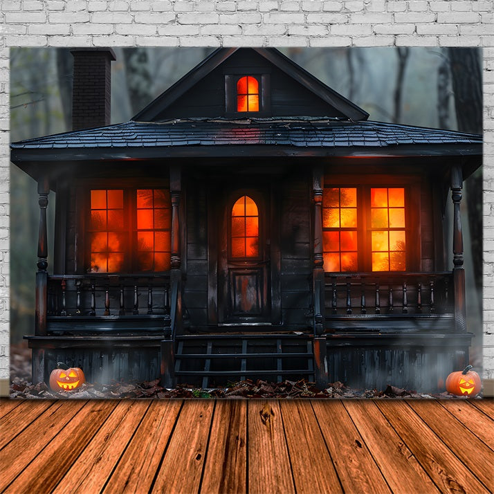 Sfondo Di Halloween Pumpkin Spooky Cabinwoods RR7-257