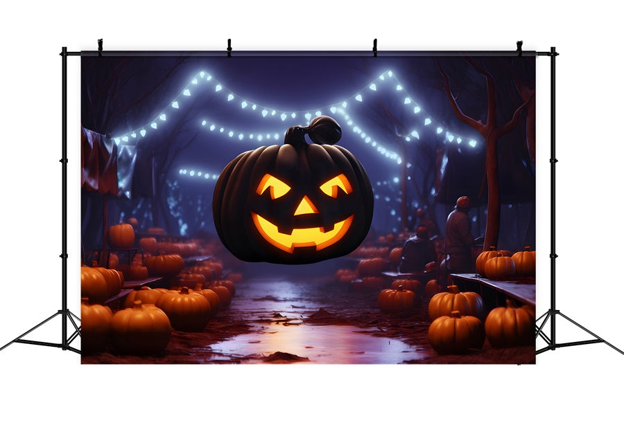 Sfondo Galleggiante Di Halloween Con Jack-O'-Lantern Night RR7-310