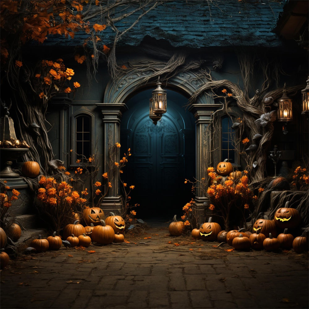 Sfondo Ingresso Candele Zucche Di Halloween RR7-411