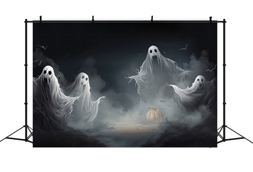 Sfondo Fotografico Di Fantasmi Galleggianti Di Halloween RR7-413