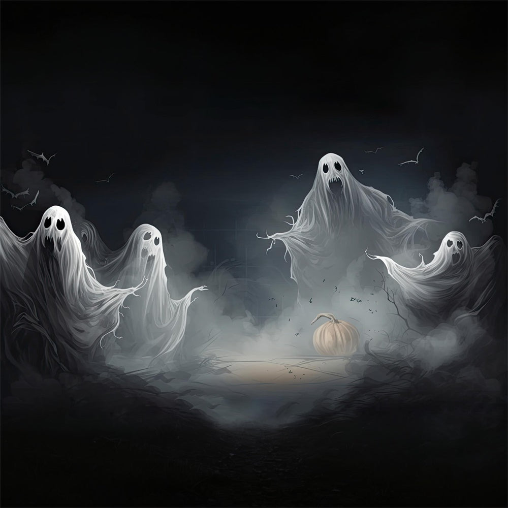 Sfondo Fotografico Di Fantasmi Galleggianti Di Halloween RR7-413
