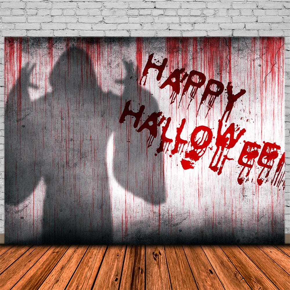 Felice Halloween Fantasma Ombra Sfondo Muro RR7-464