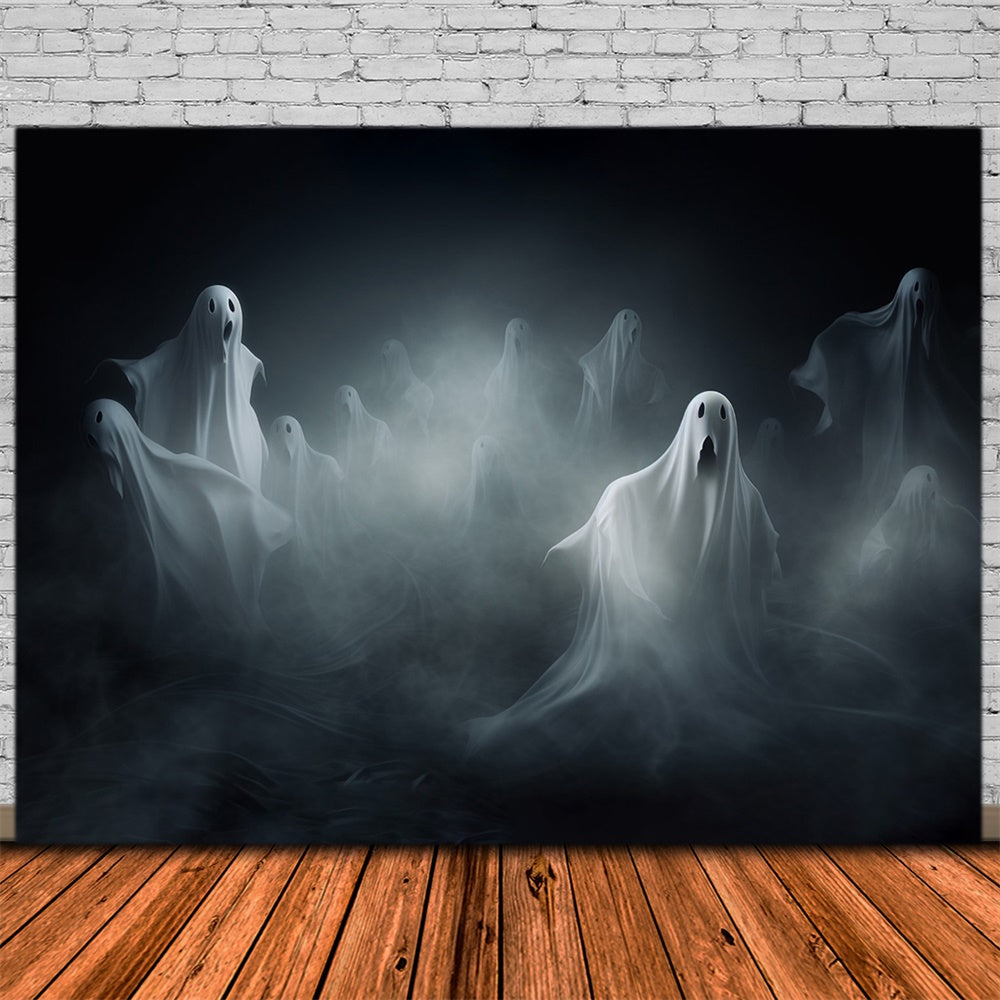 Sfondo Fotografico Di Fantasmi Galleggianti Di Halloween Horror RR7-478