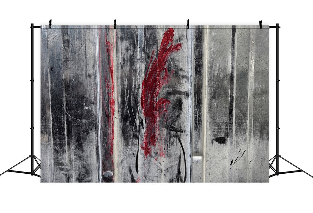 Sfondo Di Halloween Con Schizzi Di Sangue Sul Muro Di Cemento RR7-492
