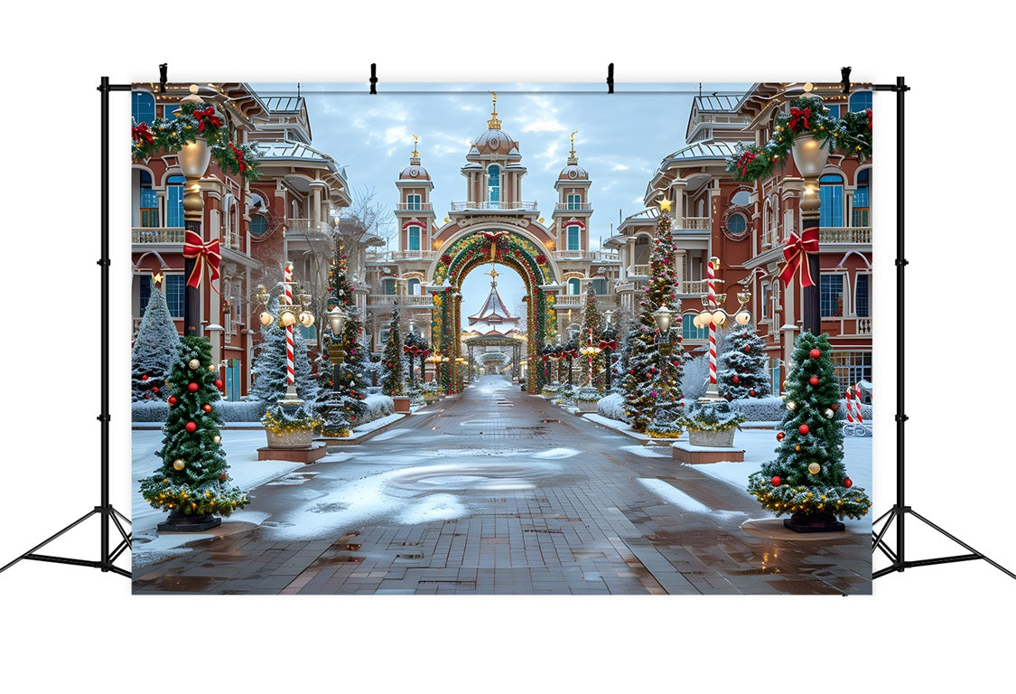 Sfondo Natalizio Del Grand Boulevard Wonderland RR7-569