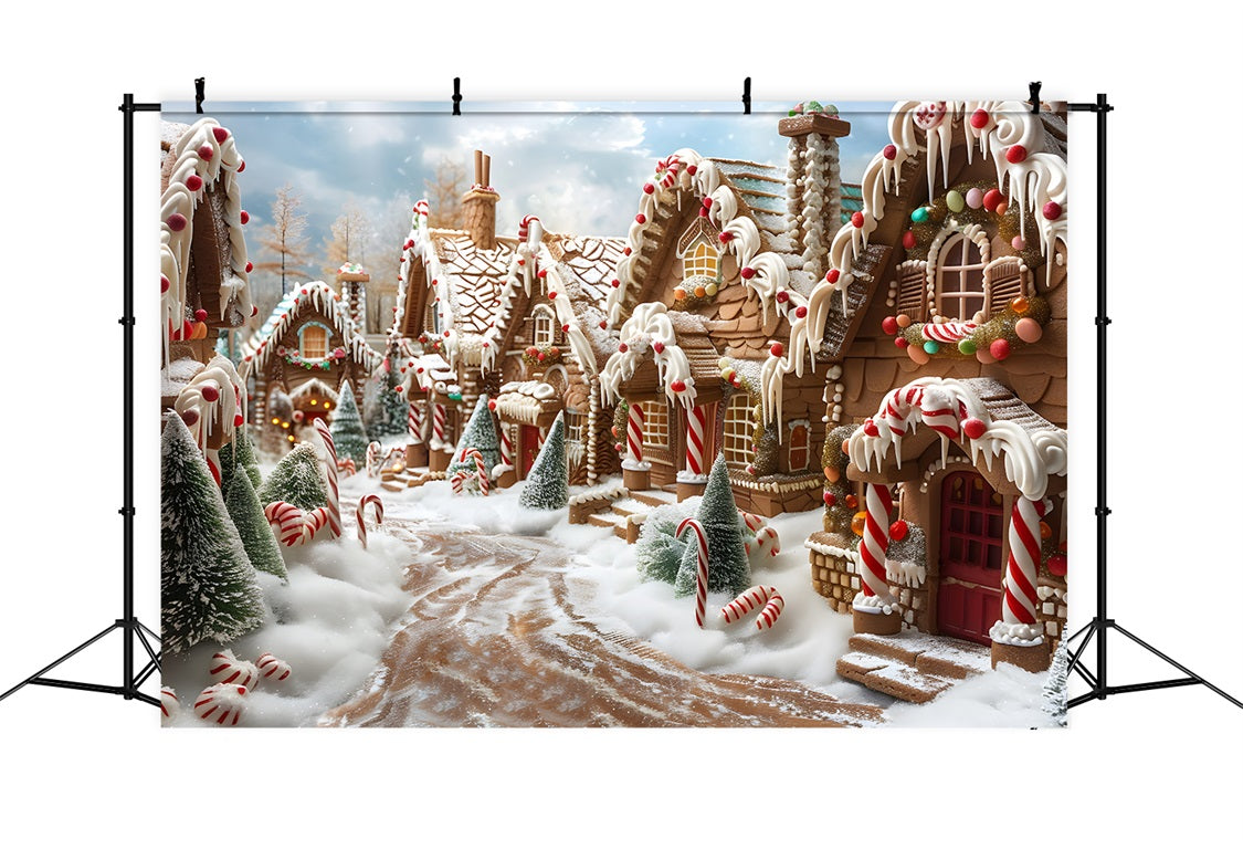 Sfondo Natalizio Di Pan Di Zenzero Candy Lane RR7-608