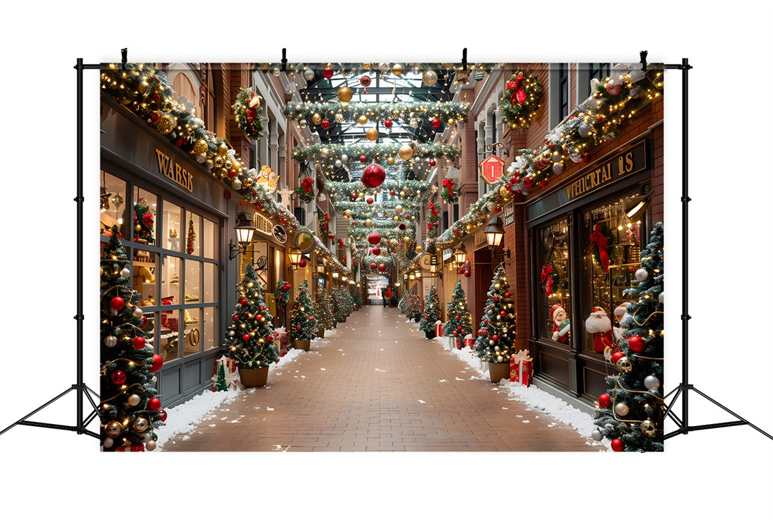 Sfondo Natalizio Per La Galleria Commerciale RR7-635