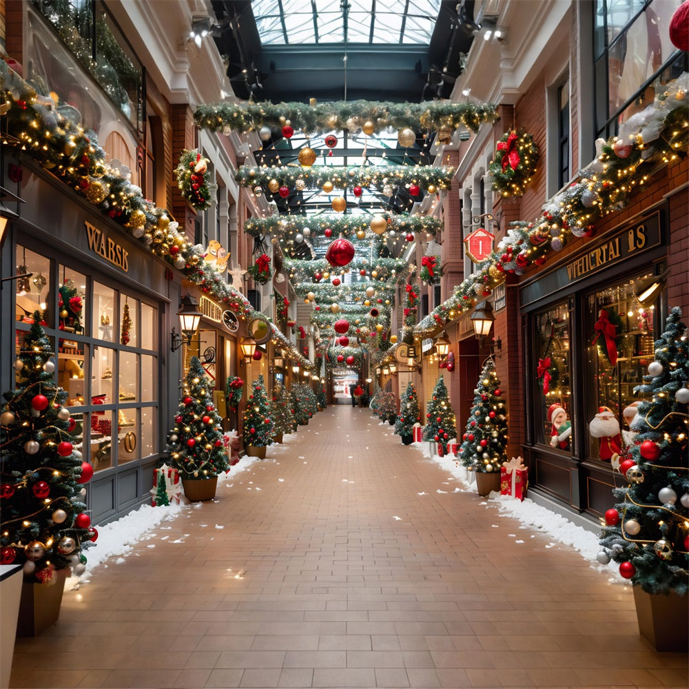 Sfondo Natalizio Per La Galleria Commerciale RR7-635