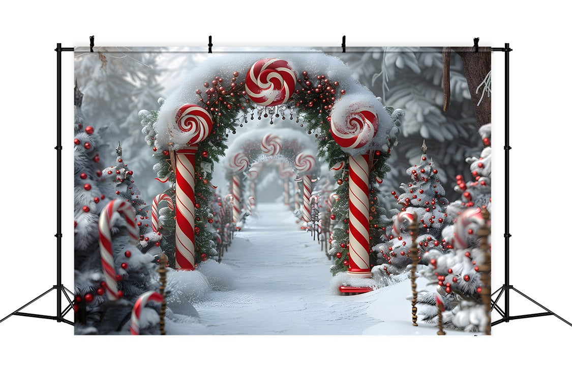 Sfondo Natalizio Candy Cane Wonderland RR7-672