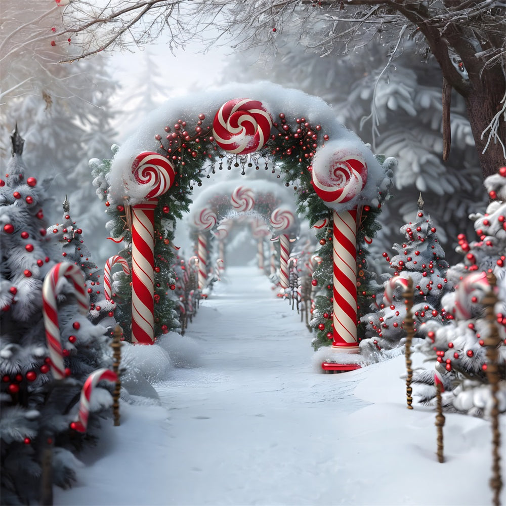 Sfondo Natalizio Candy Cane Wonderland RR7-672