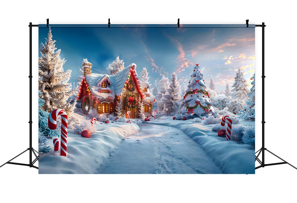 Sfondo Christmas Wonderland Candy House RR7-816