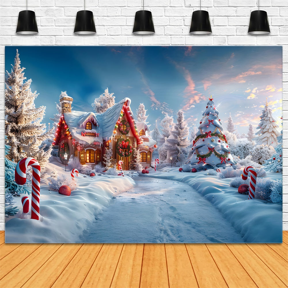 Sfondo Christmas Wonderland Candy House RR7-816