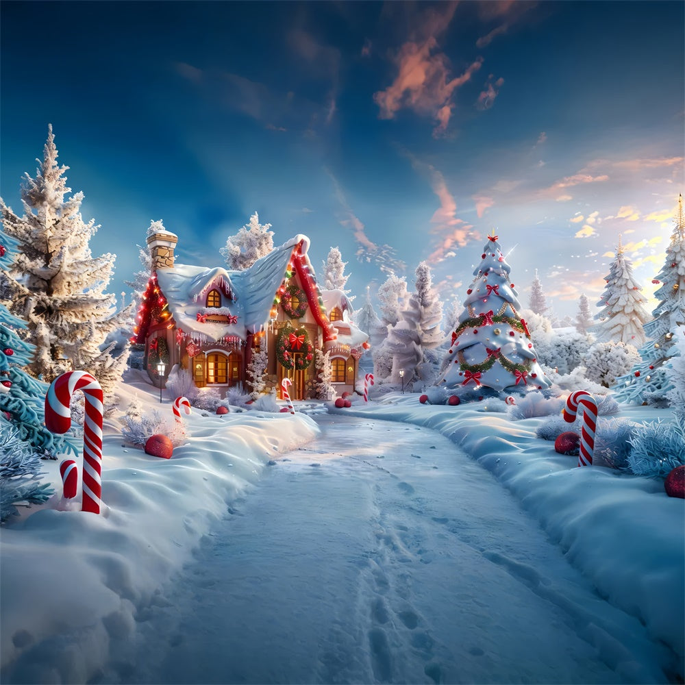 Sfondo Christmas Wonderland Candy House RR7-816