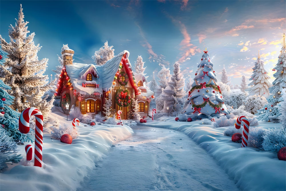 Sfondo Christmas Wonderland Candy House RR7-816