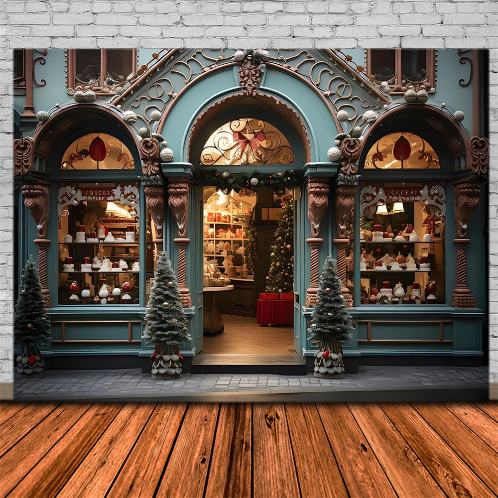 Sfondo Fotografico Per La Pasticceria Dell'Albero Di Natale RR7-879