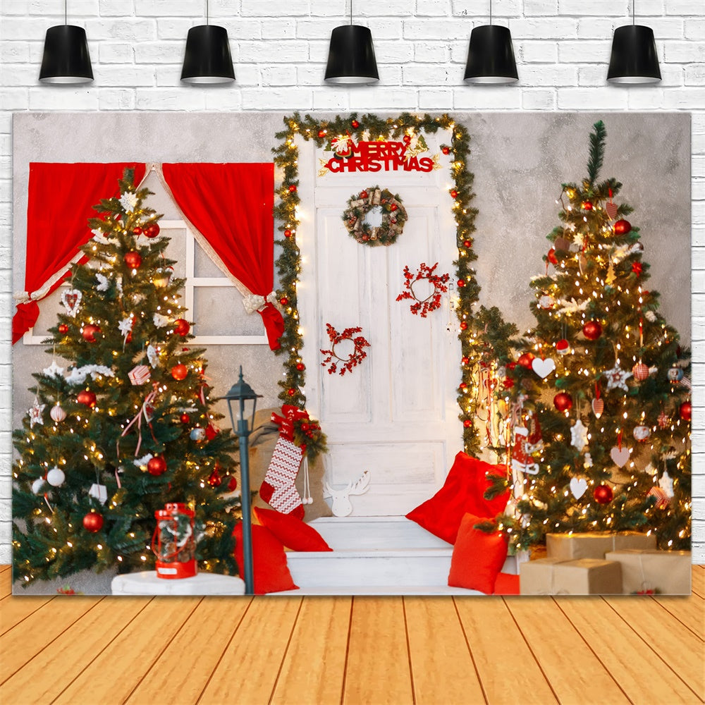 Sfondo Decorativo Per L'Atmosfera Di Buon Natale RR8-221