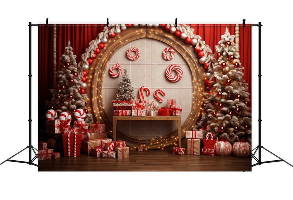 Sfondo Festivo Natalizio Candy Cane Wonderland RR8-228
